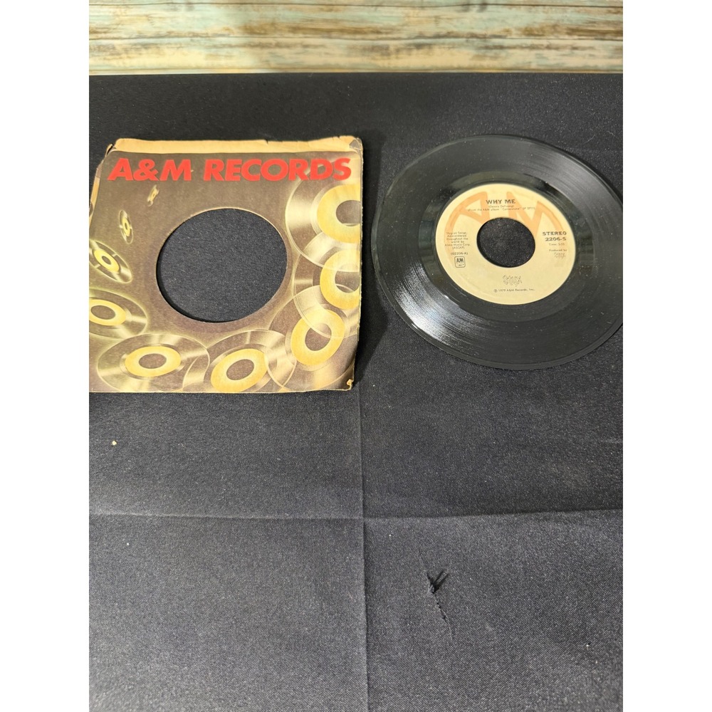 Styx‎ Why Me Lights 7" Vinyl 45 RPM 1979 Black Excellent A&M Records 2206-S